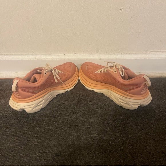 Hoka One One Bondi 8 Running Shoes Women’s Size 6.5 B Cream - Picture 3 of 11